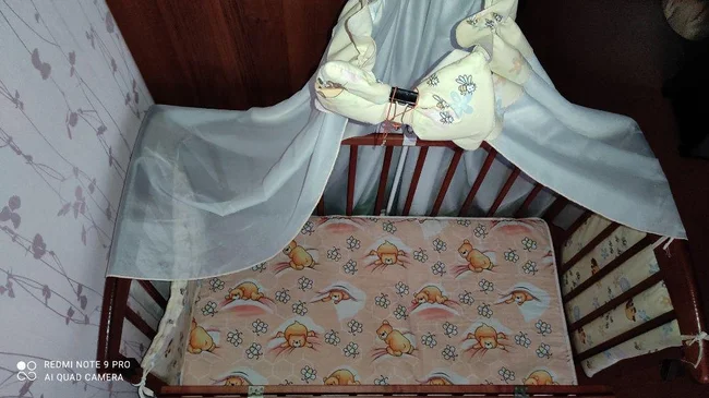 Кроватка детская с маятником, ящиком и откидной боковиной Наталка++ - Борисполь, Киевская область