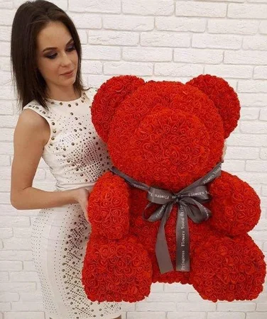 Подарок Мишка из роз Мишка из 3D роз - Кривой Рог, Днепропетровская область
