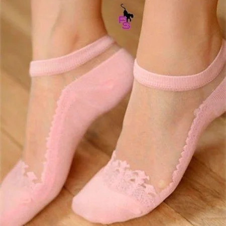 Роскошный подарок - нежные розовые носочки хлопок + нейлон с узором - Полтава, Полтавская область