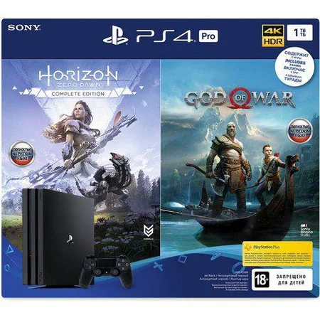 SONY PlayStation 4 Pro 1Tb Black + God of War, Horizon Zero Dawn - Винница, Винницкая область