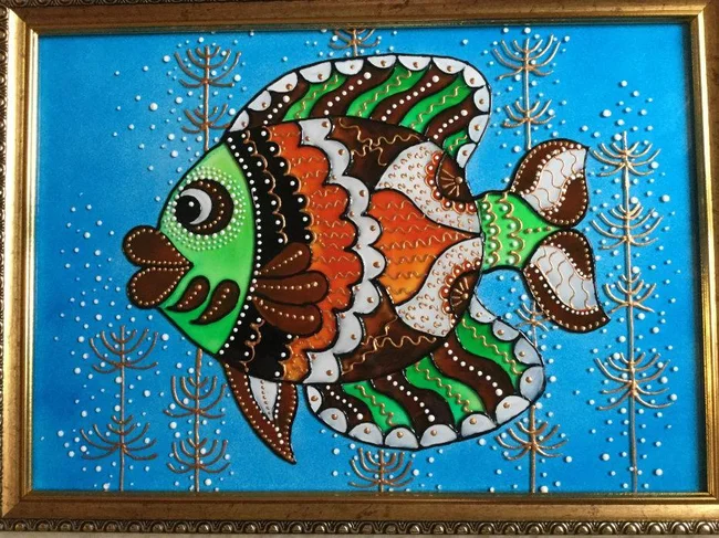 Витражная картина (рыба) - Киев, Киевская область