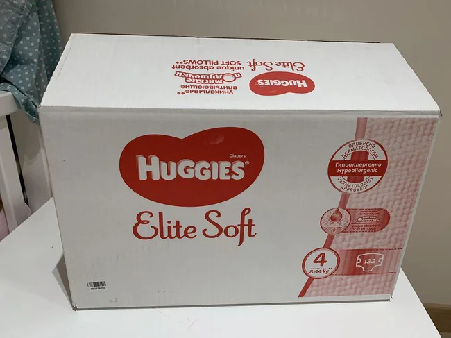 Підгузки Huggies Elite Soft 4 8-14 кг 131 шт Памперсы - Киев, Киевская область