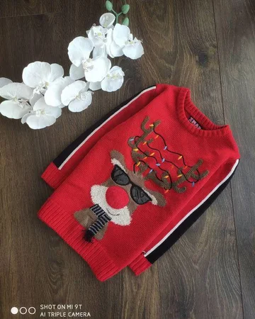 Новорічний светрик , новогодний свитер 4-5 лет - Винница, Винницкая область