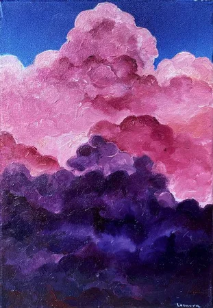 Небо, картина на холсте, живопись - Артемовск, Донецкая область