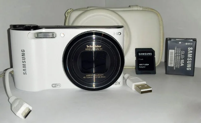 Продается фотоаппарат Samsung WB150F White + microSDHC 8Gb + чехол - Николаев, Львовская область