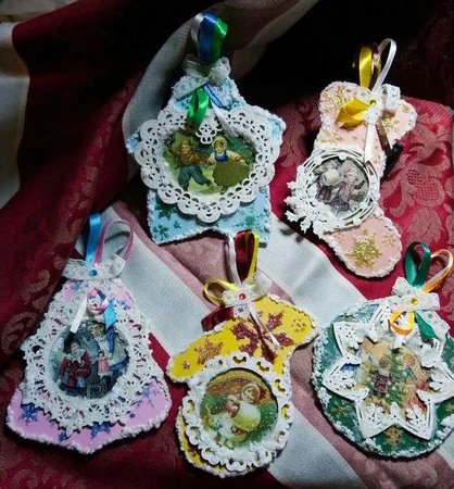 Набор новогодних / рождественских украшений "Зимнее веселье" - Львов, Львовская область