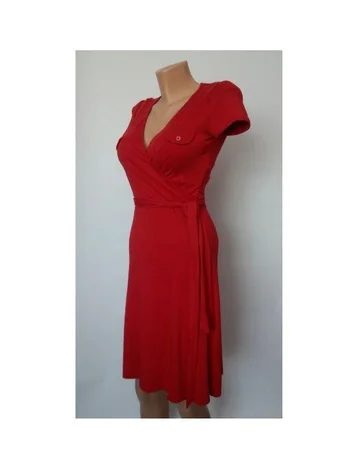 Красное платье миди 44 46 размер короткое нарядное новое - Львов, Львовская область