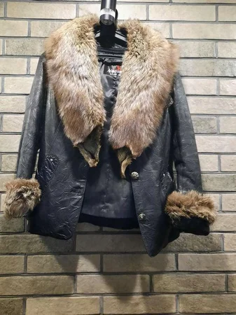 Продам кожаную куртку с мехом чернобурки - Александрия, Кировоградская область