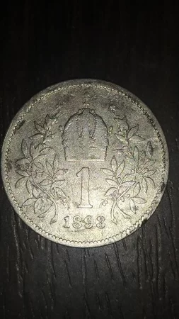 Срібна монета 1 Корона 1893 року - Коломыя, Ивано-Франковская область